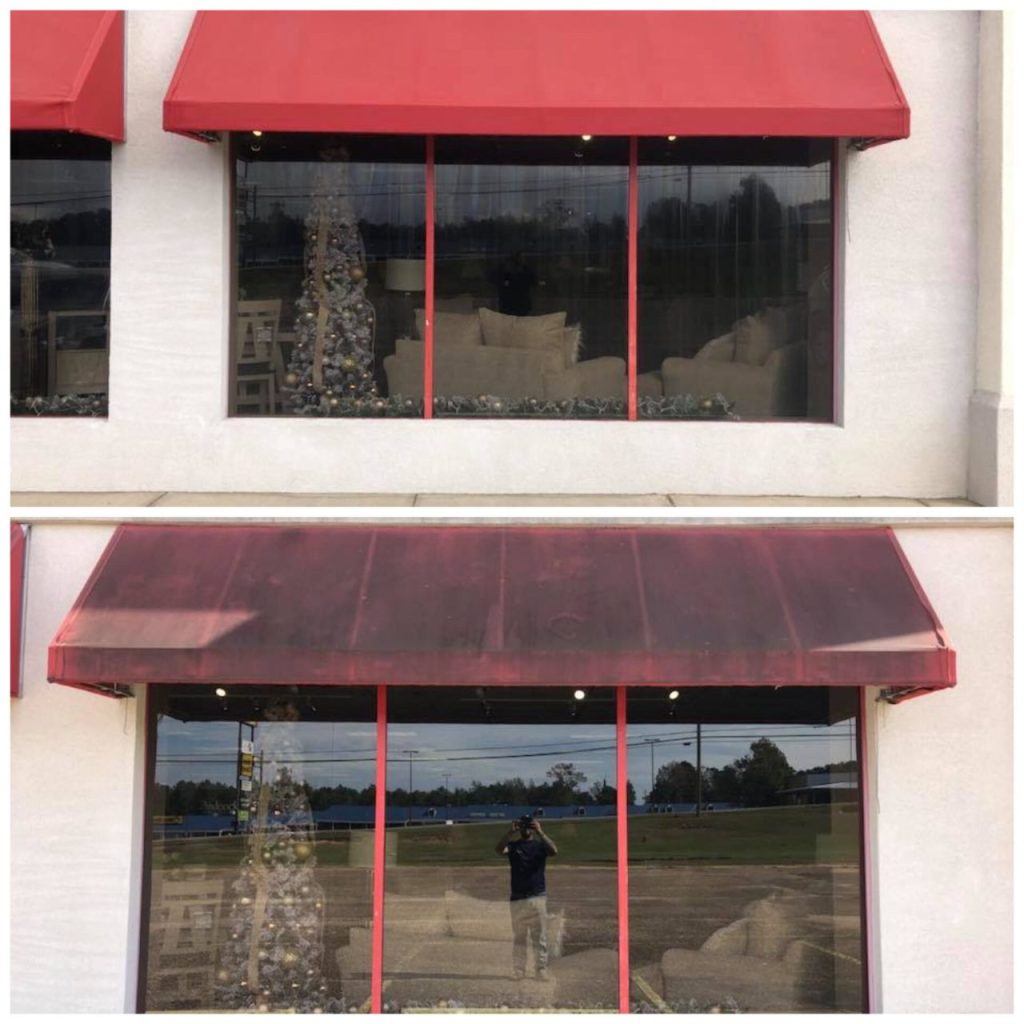 Before and After Awning Cleaning