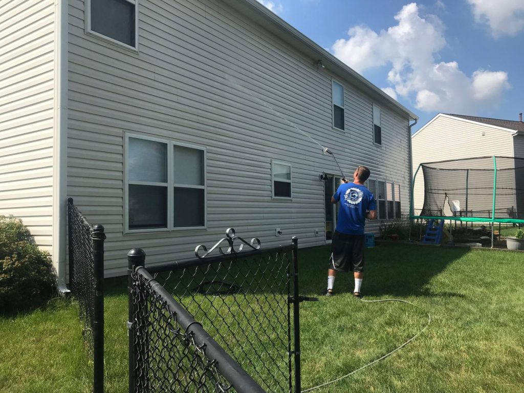 Soft Wash expert washing Indianapolis home