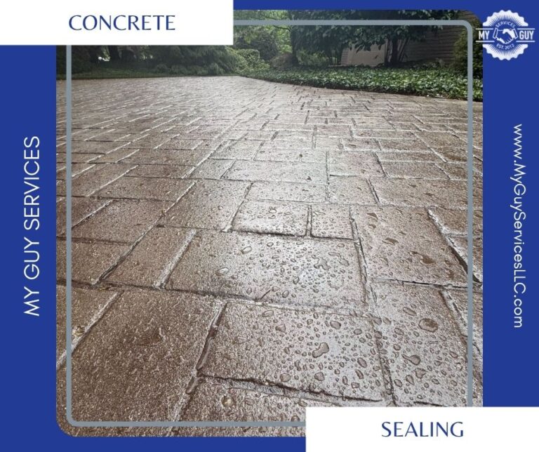 Concrete driveway in Franklin, Indiana after professional sealing by My Guy Services