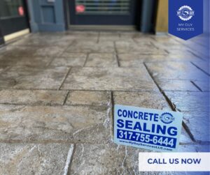 driveway concrete sealing service before and after results